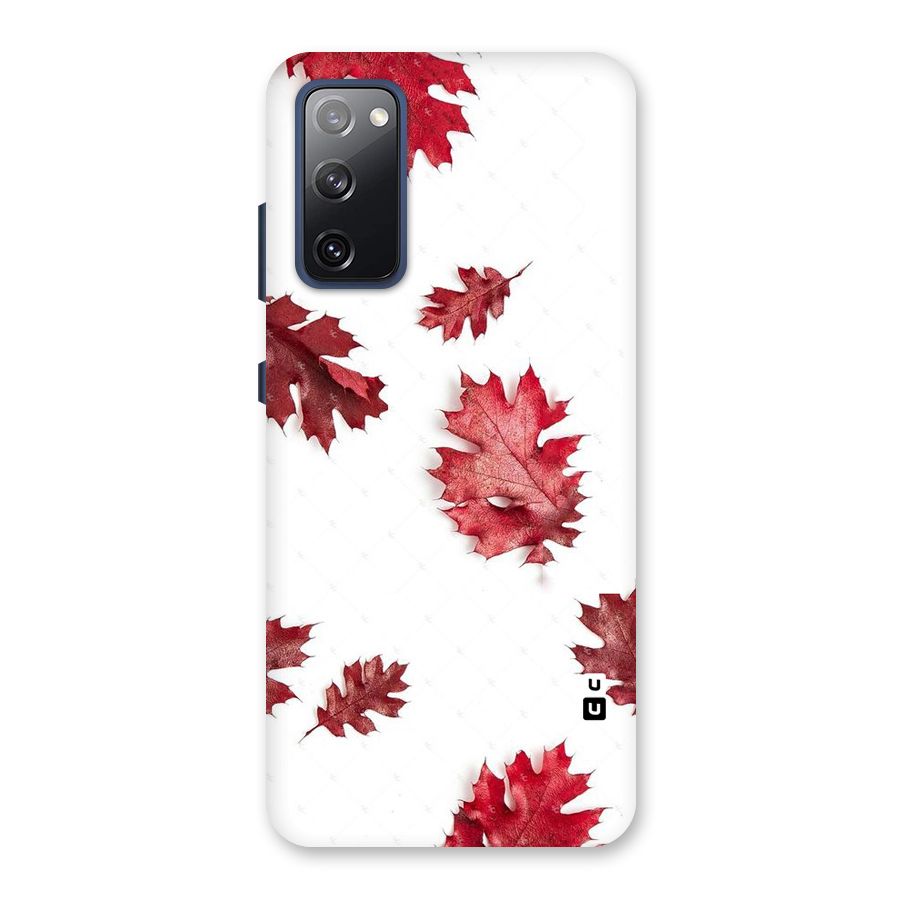 Red Appealing Autumn Leaves Back Case for Galaxy S20 FE