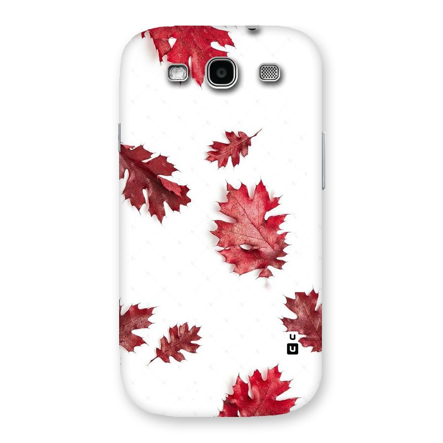 Red Appealing Autumn Leaves Back Case for Galaxy S3
