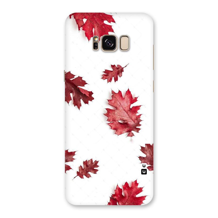 Red Appealing Autumn Leaves Back Case for Galaxy S8 Plus