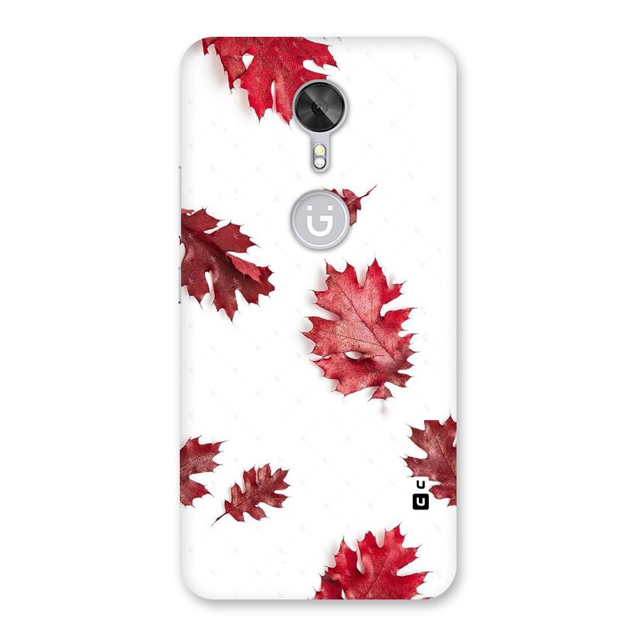 Red Appealing Autumn Leaves Back Case for Gionee A1