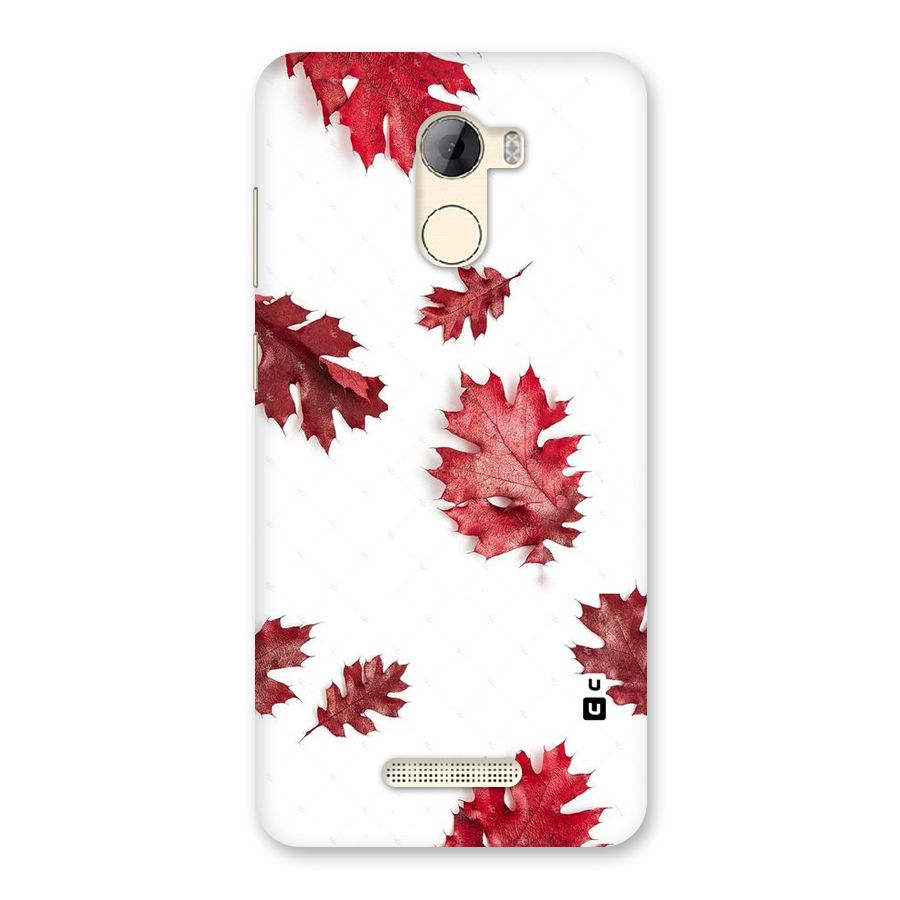Red Appealing Autumn Leaves Back Case for Gionee A1 LIte