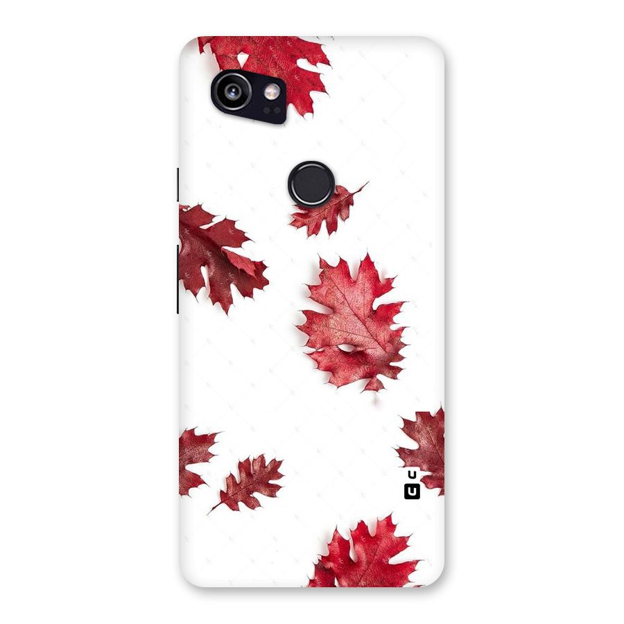 Red Appealing Autumn Leaves Back Case for Google Pixel 2 XL