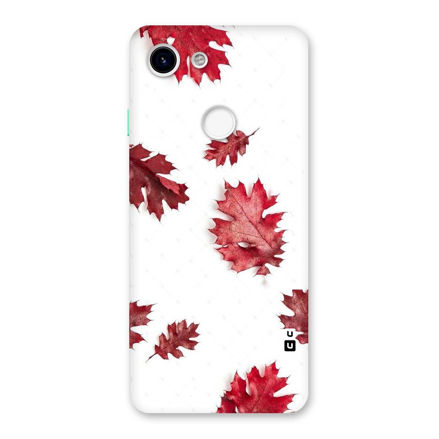 Red Appealing Autumn Leaves Back Case for Google Pixel 3