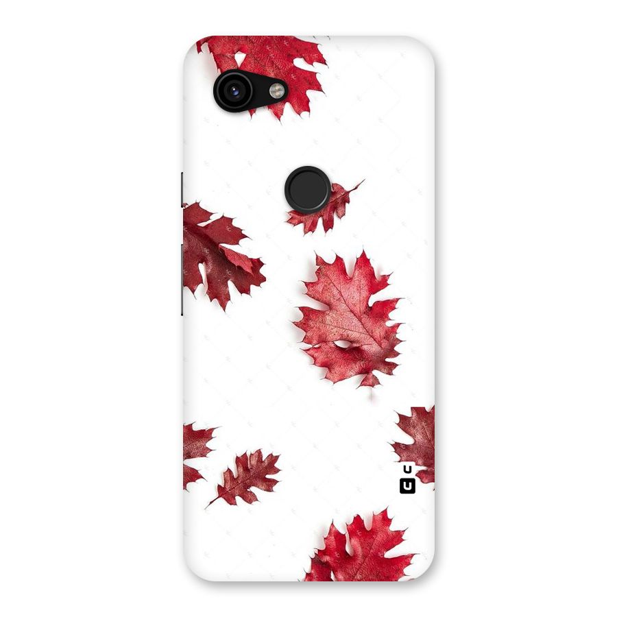 Red Appealing Autumn Leaves Back Case for Google Pixel 3a
