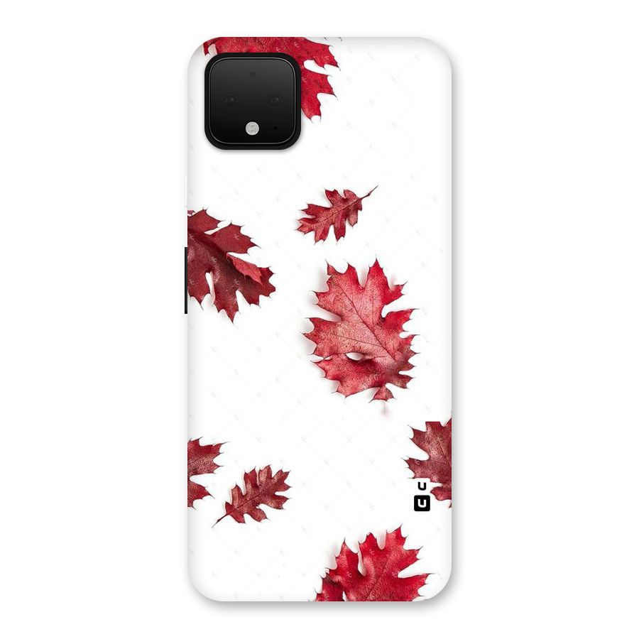 Red Appealing Autumn Leaves Back Case for Google Pixel 4 XL