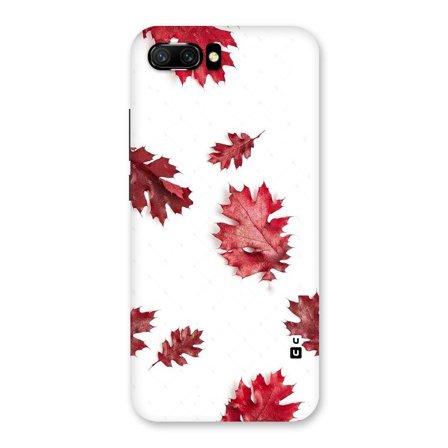 Red Appealing Autumn Leaves Back Case for Honor 10