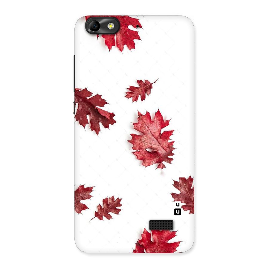 Red Appealing Autumn Leaves Back Case for Honor 4C
