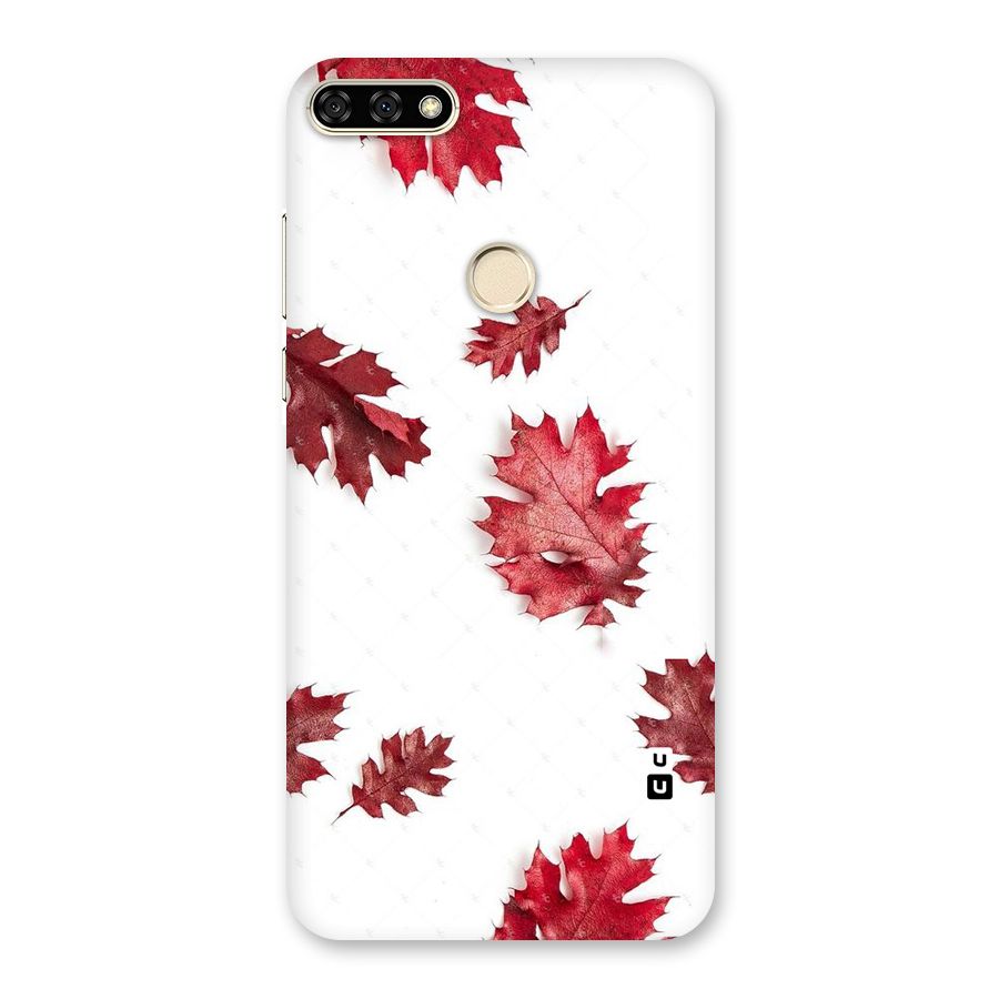 Red Appealing Autumn Leaves Back Case for Honor 7A