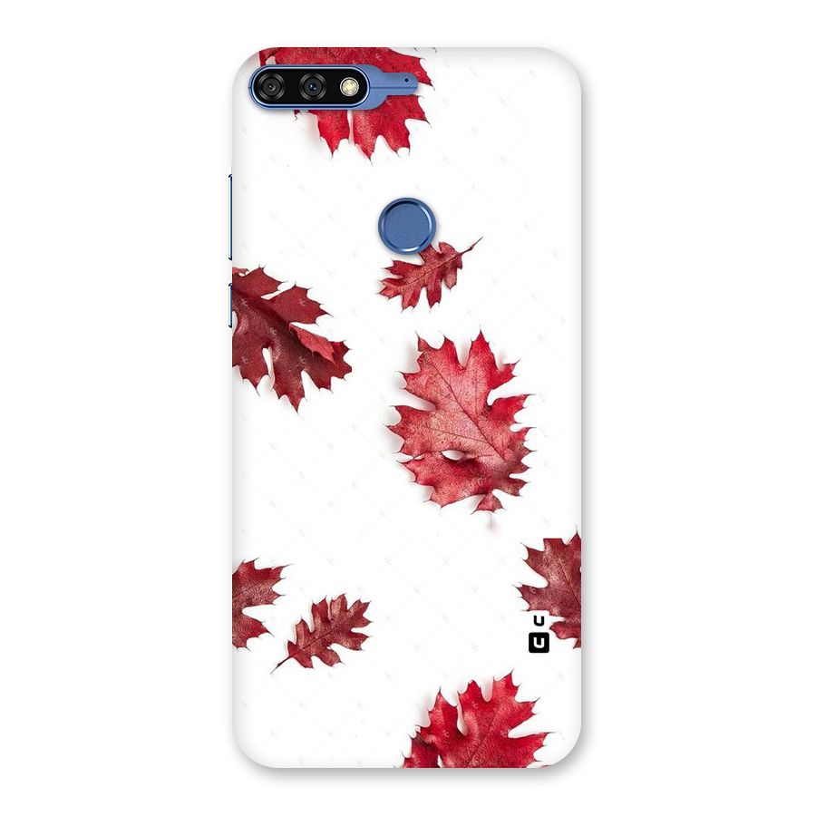 Red Appealing Autumn Leaves Back Case for Honor 7C