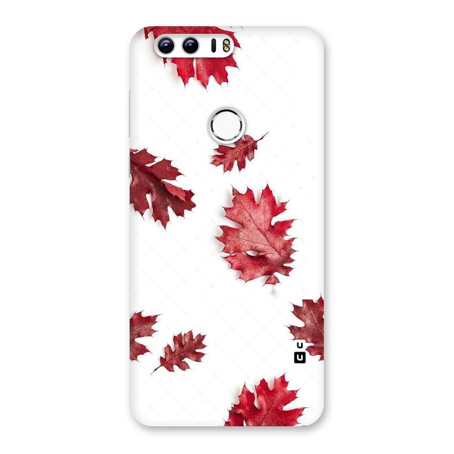 Red Appealing Autumn Leaves Back Case for Honor 8