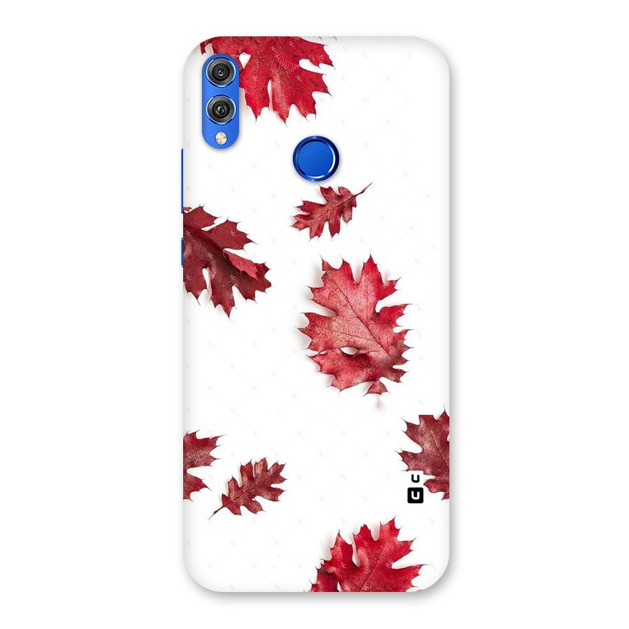 Red Appealing Autumn Leaves Back Case for Honor 8X
