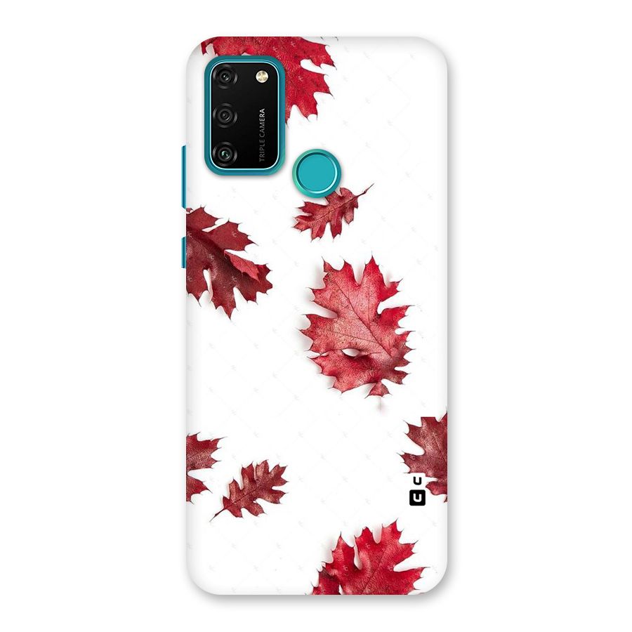 Red Appealing Autumn Leaves Back Case for Honor 9A