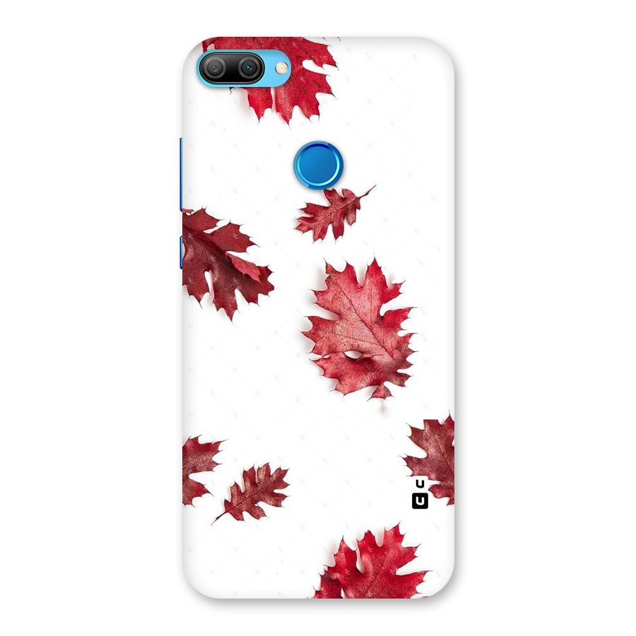 Red Appealing Autumn Leaves Back Case for Honor 9N