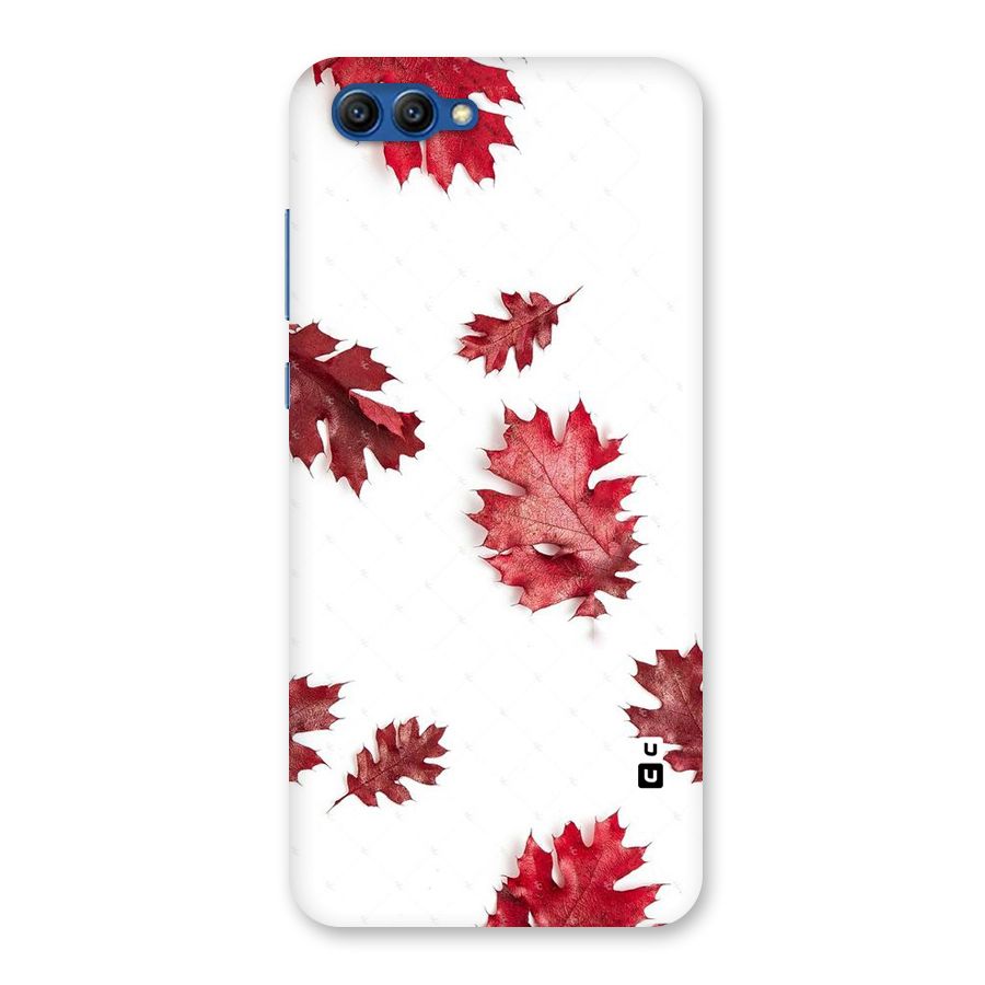 Red Appealing Autumn Leaves Back Case for Honor View 10