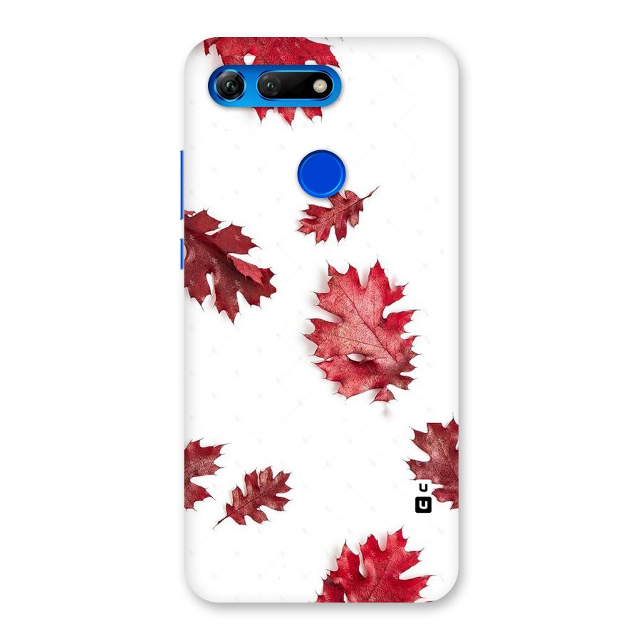 Red Appealing Autumn Leaves Back Case for Honor View 20