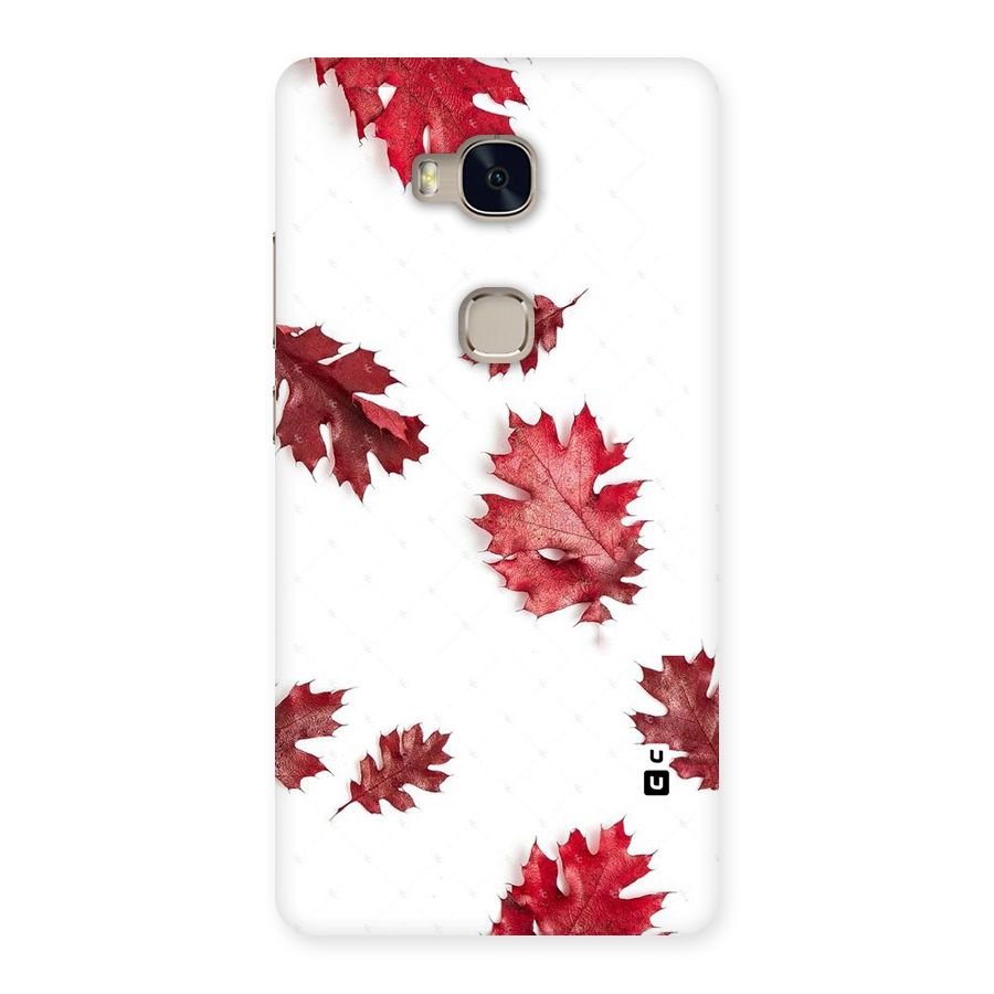 Red Appealing Autumn Leaves Back Case for Huawei Honor 5X