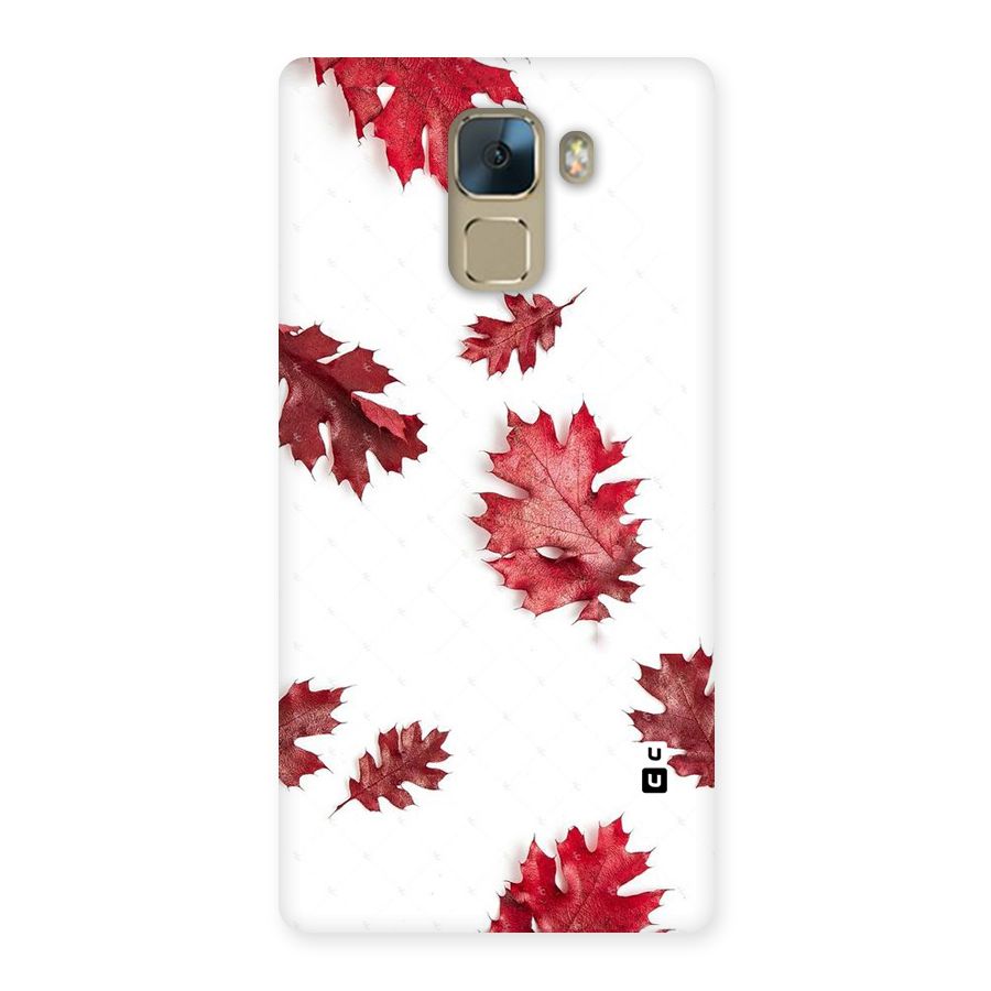 Red Appealing Autumn Leaves Back Case for Huawei Honor 7