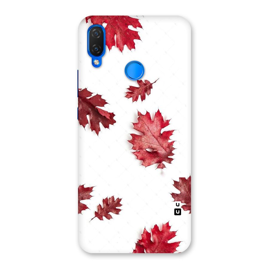 Red Appealing Autumn Leaves Back Case for Huawei P Smart+
