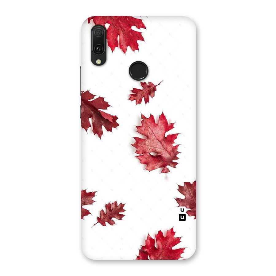 Red Appealing Autumn Leaves Back Case for Huawei Y9 (2019)