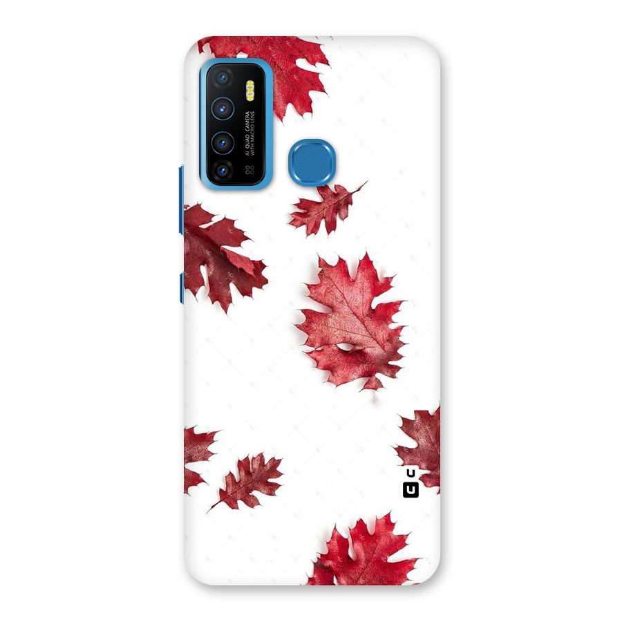 Red Appealing Autumn Leaves Back Case for Infinix Hot 9