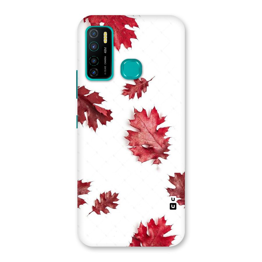 Red Appealing Autumn Leaves Back Case for Infinix Hot 9 Pro