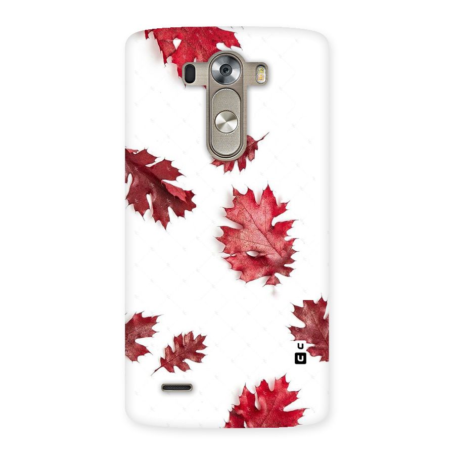Red Appealing Autumn Leaves Back Case for LG G3