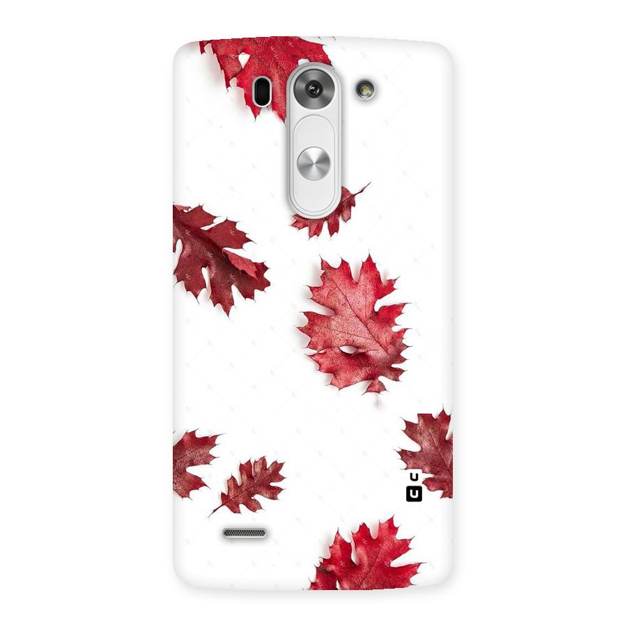 Red Appealing Autumn Leaves Back Case for LG G3 Mini