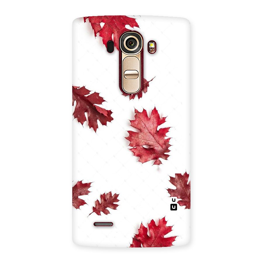 Red Appealing Autumn Leaves Back Case for LG G4