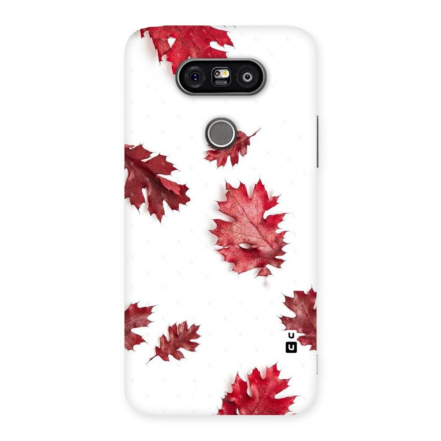 Red Appealing Autumn Leaves Back Case for LG G5
