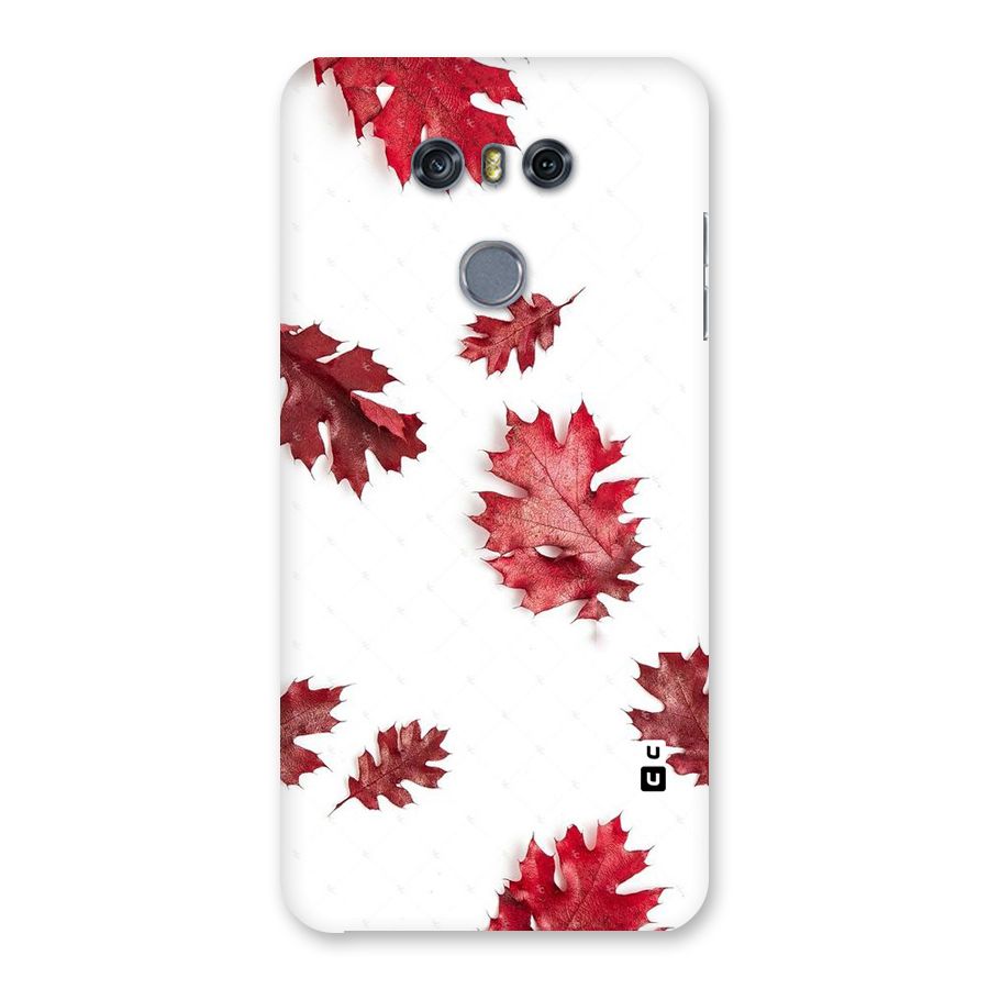 Red Appealing Autumn Leaves Back Case for LG G6