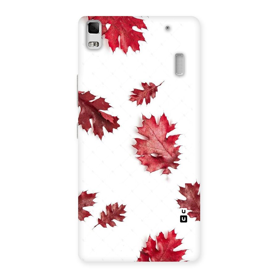 Red Appealing Autumn Leaves Back Case for Lenovo K3 Note