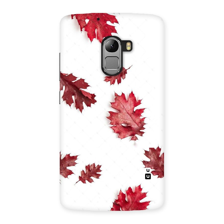 Red Appealing Autumn Leaves Back Case for Lenovo K4 Note
