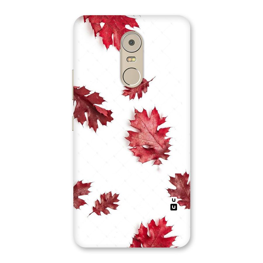 Red Appealing Autumn Leaves Back Case for Lenovo K6 Note