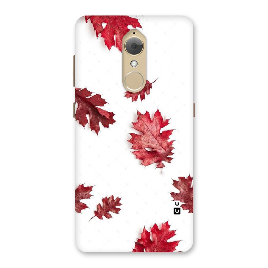 Red Appealing Autumn Leaves Back Case for Lenovo K8