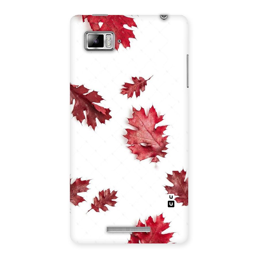 Red Appealing Autumn Leaves Back Case for Lenovo Vibe Z K910