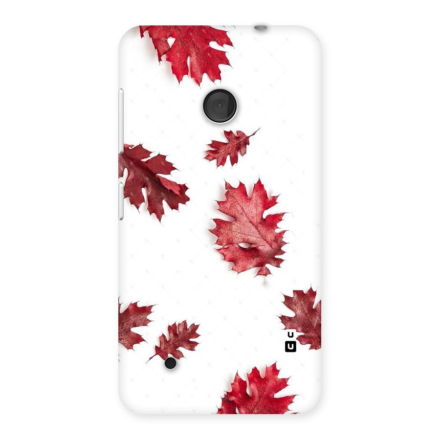 Red Appealing Autumn Leaves Back Case for Lumia 530