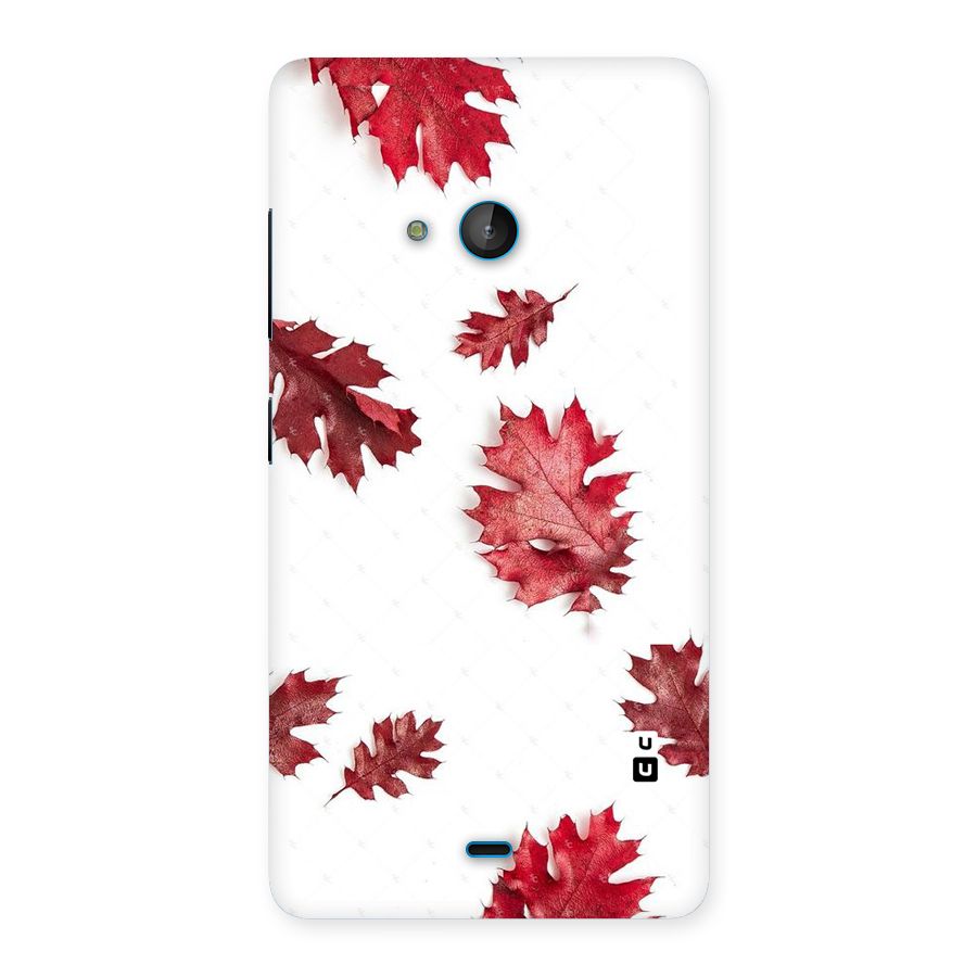 Red Appealing Autumn Leaves Back Case for Lumia 540