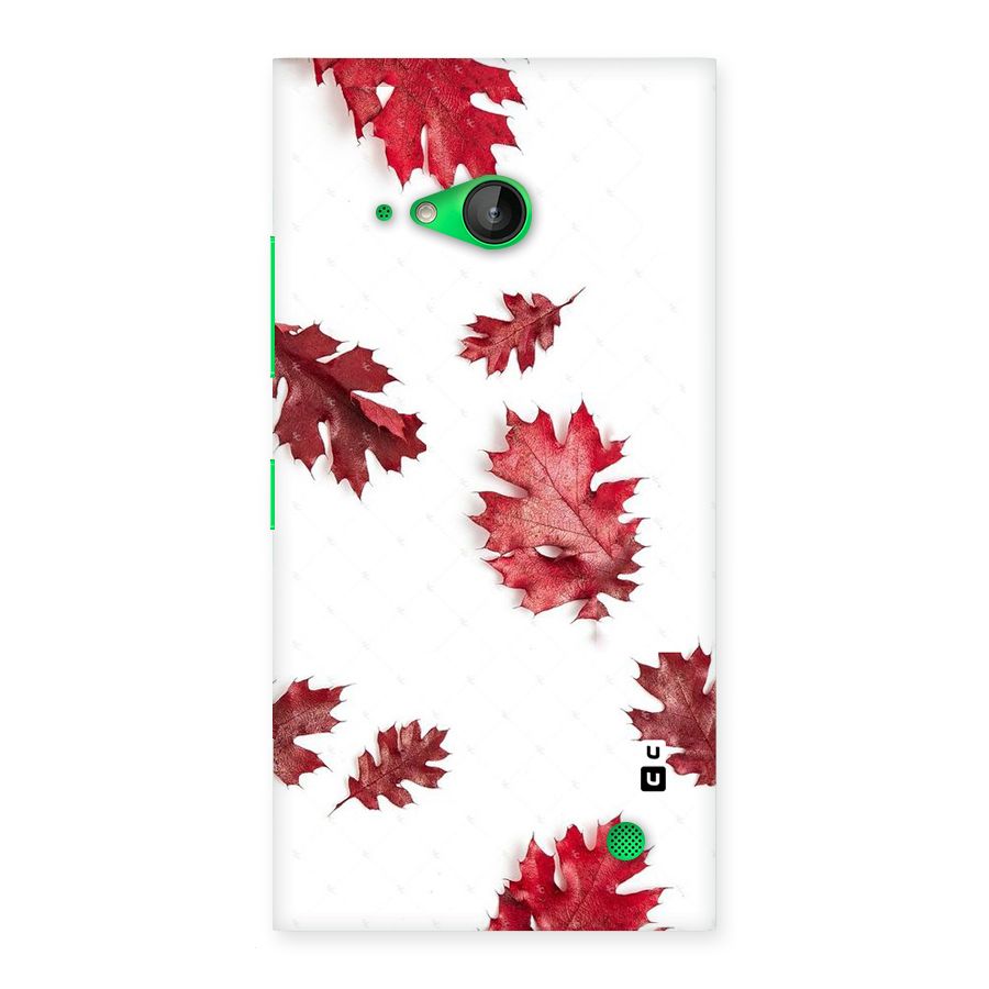 Red Appealing Autumn Leaves Back Case for Lumia 730