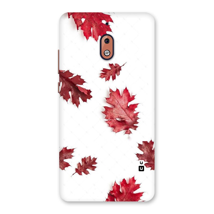 Red Appealing Autumn Leaves Back Case for Nokia 2.1