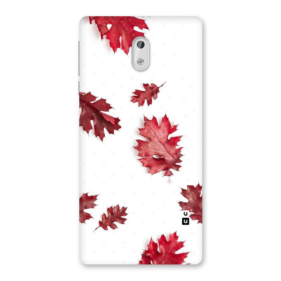 Red Appealing Autumn Leaves Back Case for Nokia 3