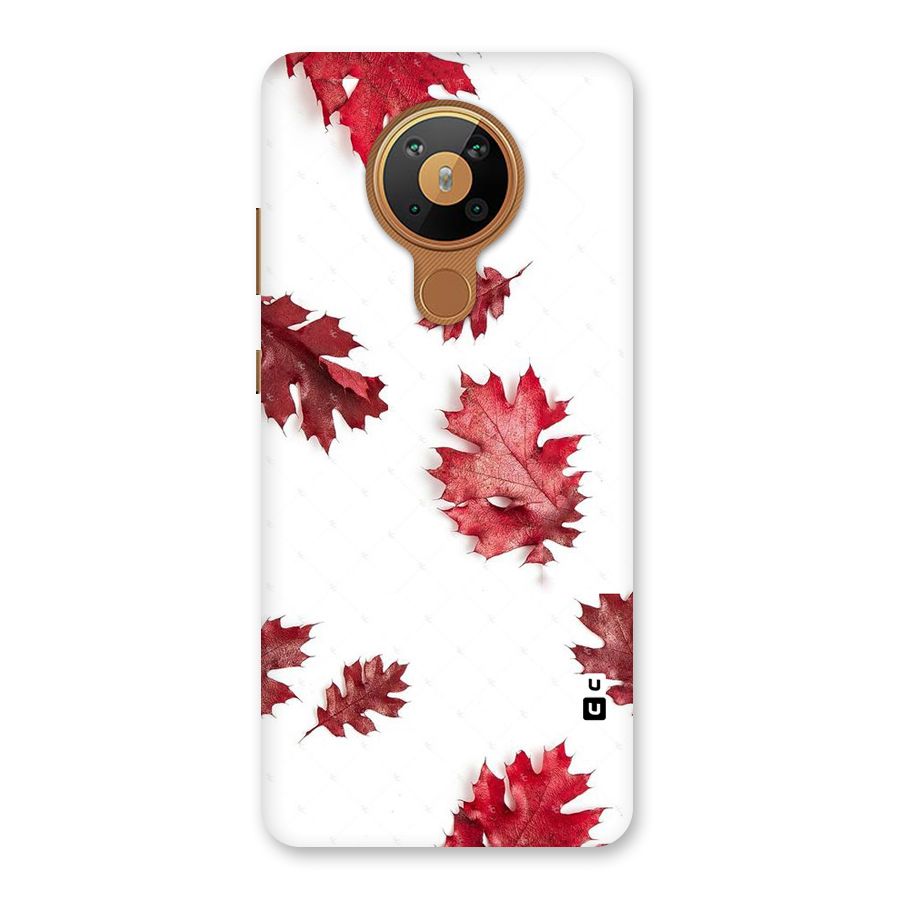 Red Appealing Autumn Leaves Back Case for Nokia 5.3