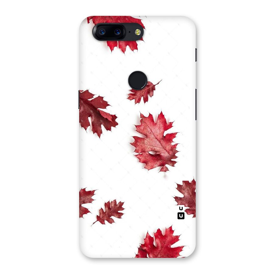 Red Appealing Autumn Leaves Back Case for OnePlus 5T