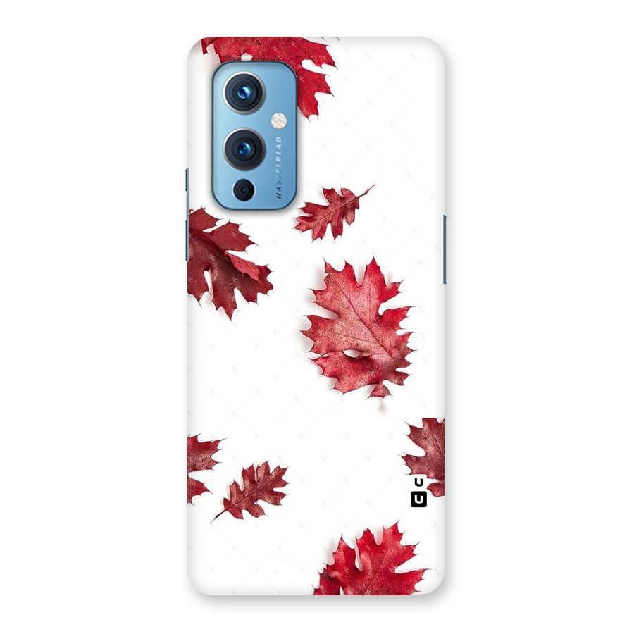 Red Appealing Autumn Leaves Back Case for OnePlus 9