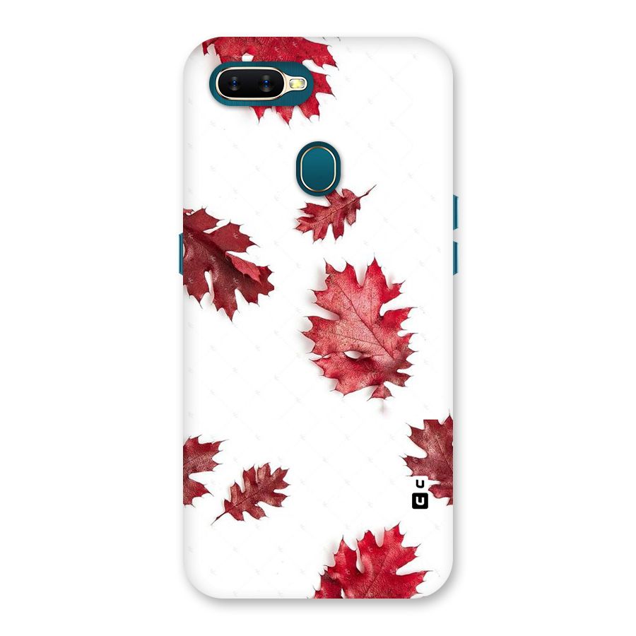 Red Appealing Autumn Leaves Back Case for Oppo A12s