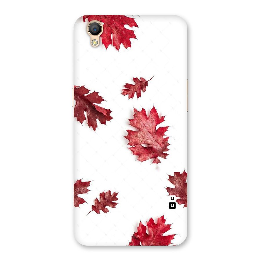 Red Appealing Autumn Leaves Back Case for Oppo A37