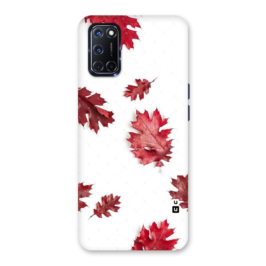 Red Appealing Autumn Leaves Back Case for Oppo A52