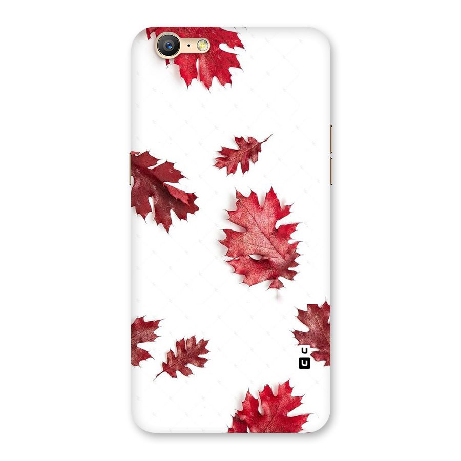 Red Appealing Autumn Leaves Back Case for Oppo A57