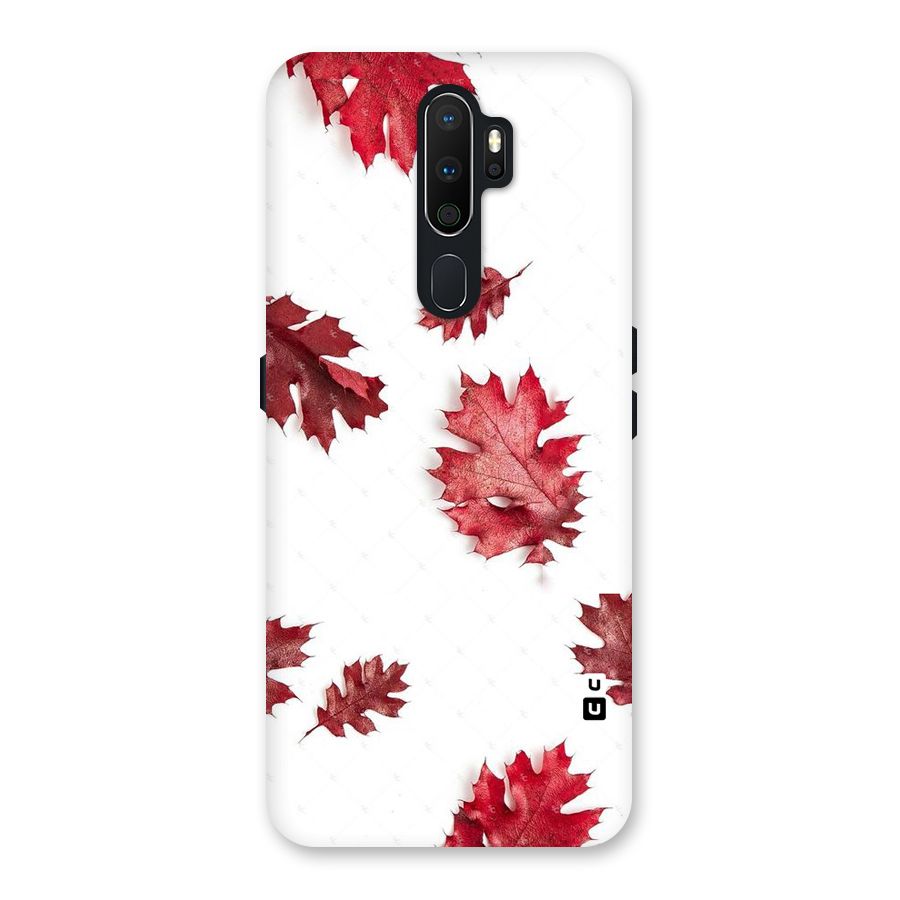 Red Appealing Autumn Leaves Back Case for Oppo A5 (2020)