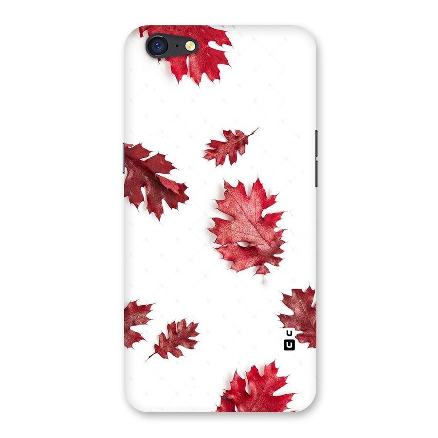 Red Appealing Autumn Leaves Back Case for Oppo A71
