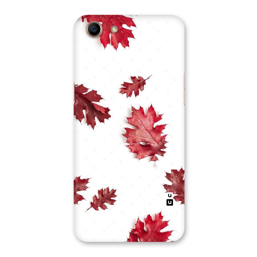 Red Appealing Autumn Leaves Back Case for Oppo A83 (2018)